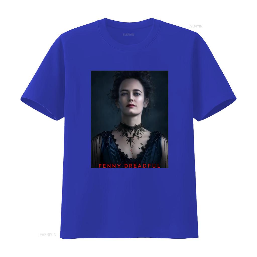 Penny Dreadful Vanessa Womens T Shirt Gothic Style with Scorpion and Blood Drop Print vintage Washed Stylish graphic Versatile