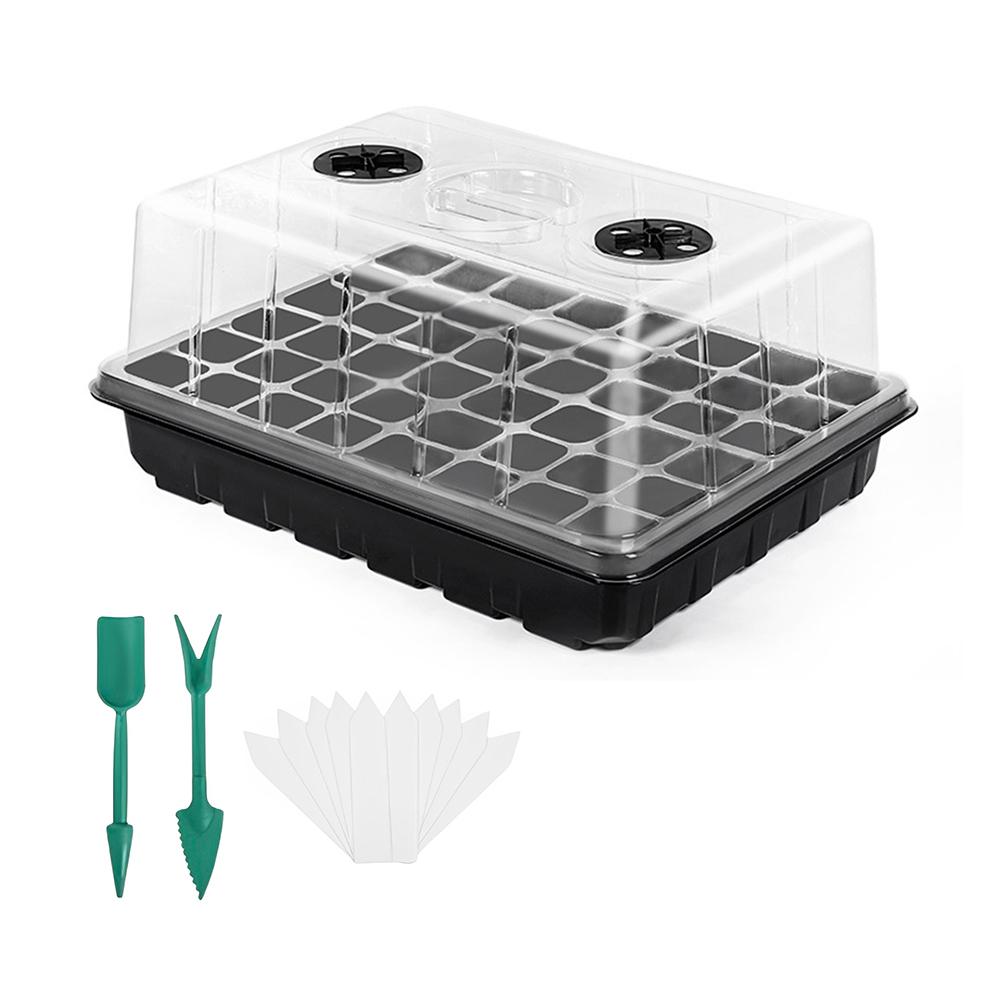 24/48 Holes Flower Plant Seed Grows Box with Humidity Dome Seed Propagation Container for Hydroponics Growing System
