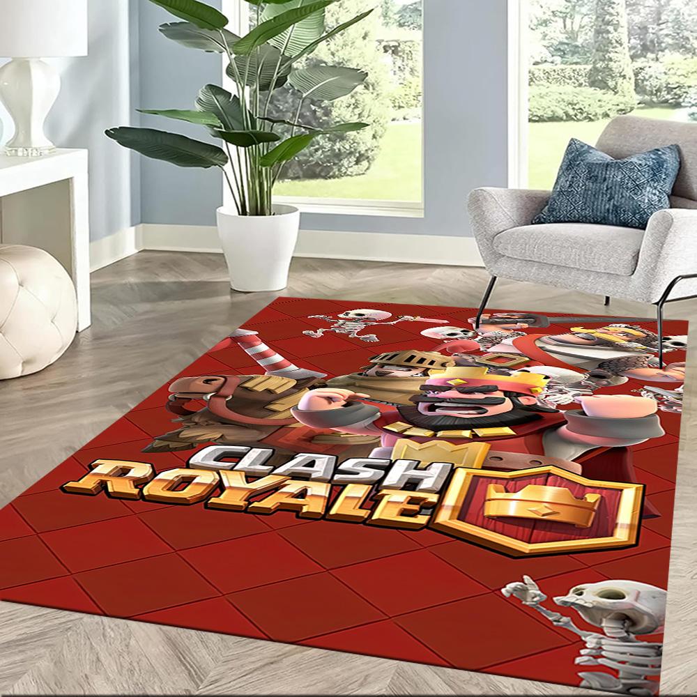 Clash Royale Game Square rugs are a great choice for living rooms, bedrooms, home décor, and as gifts.