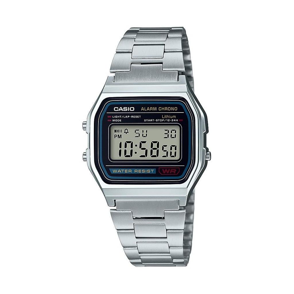 Casio Wristwatch Collection A158WA-1JH Mens Silver