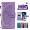 Butterfly Leather Flip Wallet Case For Motorola Edge 40 50 Moto Apple iPhone 17E 17 11 12 13 14 15 Pro Max 16 Google Pixel 10 10A Oneplus 15R Cover