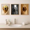 Bathroom Dog On Toilet Canvas Wall Art Print Poster Funny Animal Decor Painting Home Room Decor Gift Unframed Pictures