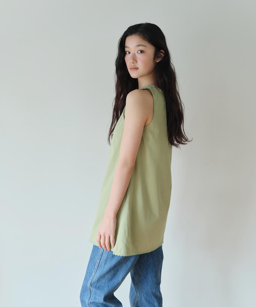 Hombadittingjeu Lace Sleeveless Dress (Green)