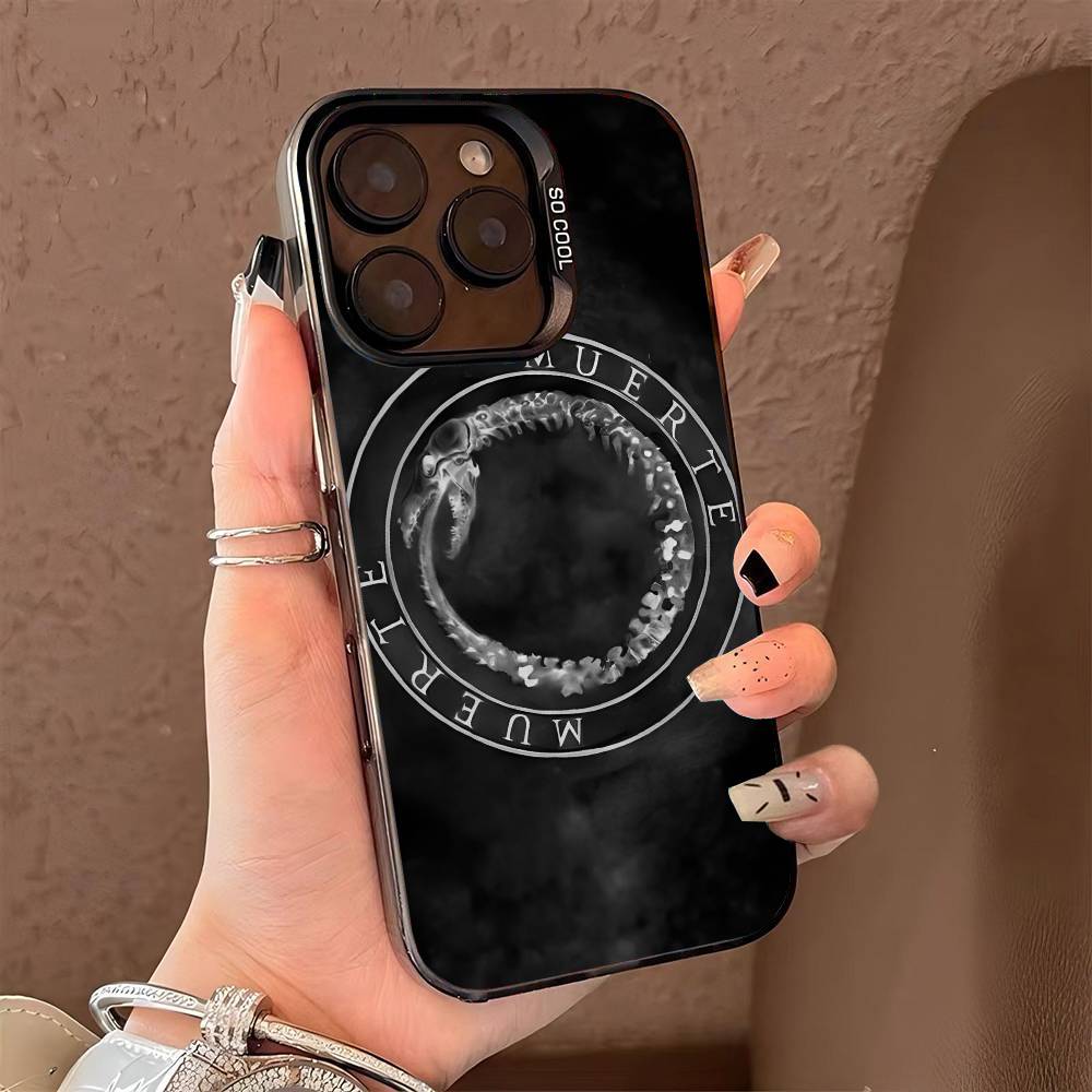 Singer c-Canserbero phone case for iPhone 17 17Air 16 15 14 13 12 11 Pro Max Plus Colorful Silver
