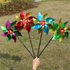 5 STÜCKE Windrad Buntes Windspiel Rotation Windmühle Hochzeitsornament Kinder Outdoor-Spielzeug Kindergarten Rasen Gartendekorationen