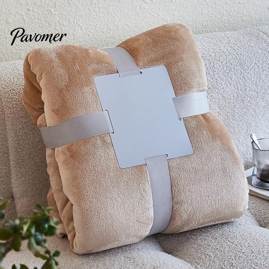 Lightweight Travel Blanket Solid Color Flannel Throw Blanket, Plush for Bed, Foldable Sofa, Couch, Soft Fuzzy Nap Sleeping All Seasons