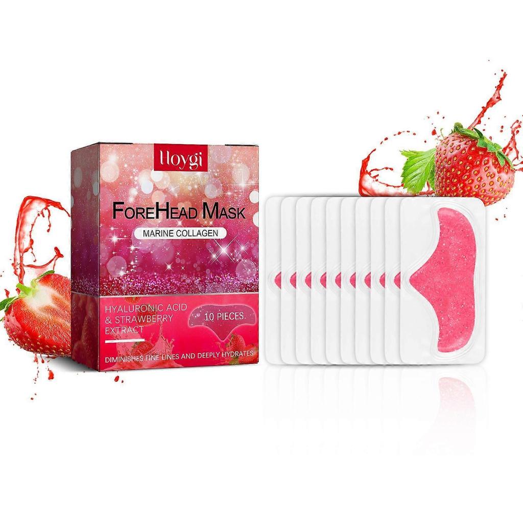 Anti-Wrinkle Forehead Patches 10 Packs, Anti Wrinkle Patches for Forehead Fine Lines, Soothes and Smoothes Skin, Night Face Lift