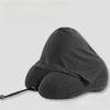 Breathable Hooded Travel Pillow Adjustable Drawstring Travel Neck Cushion  Road Trips