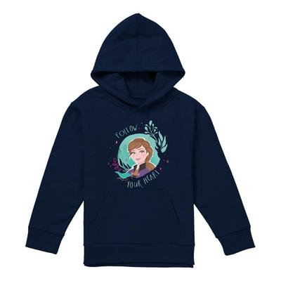 Childrens/Kids Follow Your Heart Anna Pullover Hoodie