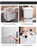 Odor-Proof Kitchen Trash Can with Lid, Movable,  Large Capacity, Double Layer, Dry & Wet Waste Separation.