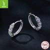 10 Points Moissanite Ear Buckle Women, Simple Classic S925 Silver Mozzarella Diamond Earrings Earrings