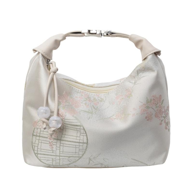 Embroidery Bag Women's New Spring and Summer Shoulder Messenger Bag Handbag Dumpling Bag