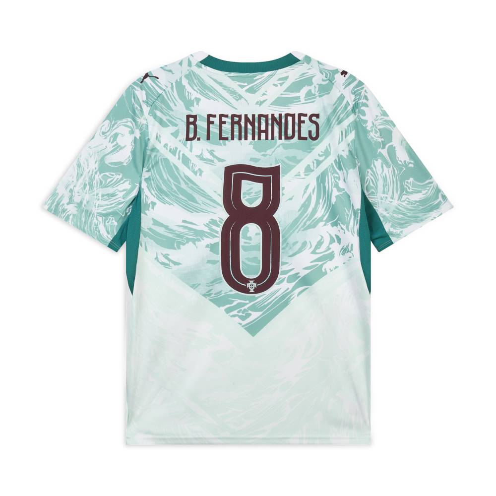 Puma Portugal National Team Away Fan Version Bruno Fernandes 8 Sports Quick-Dry Short Sleeve Football Jersey Men Jersey 788146-78
