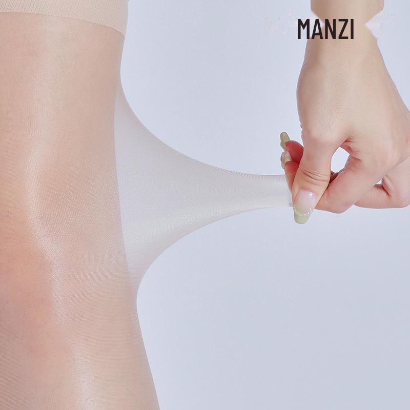 Silky Black Over-the-Knee Lace Thigh-Highs with Non-Slip Silicone