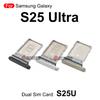 For Samsung Galaxy S25Ultra Sim Tray Dual Sim Card Holder Slot Replacement Part Black Silver Gold
