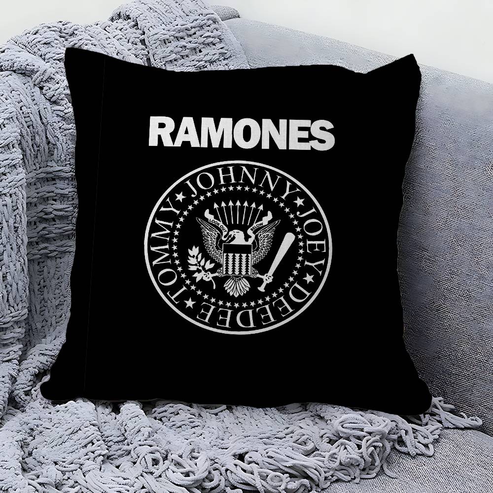 R-Ramones Band Pillow Cover For Bedroom Room And Living Room Sofa Decorative Cushion Cover