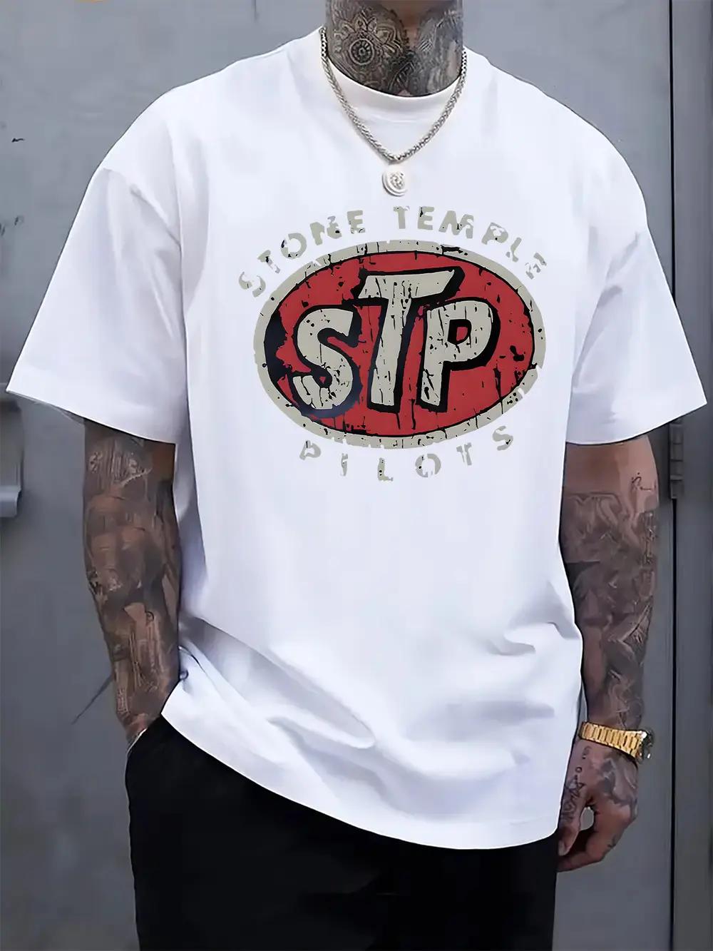 STP PILOTS Graphic Print T-shirt - 95% Polyester 5% Elastane Blend M