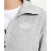 New Balance Nbmde4w942 Women Brushed Terry Fleece Half Zip Up Sweatshirt  Gray 