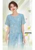 Mother's Day Summer Qipao Dress for Middle-Aged Women