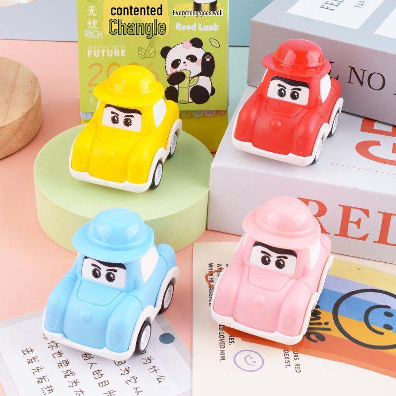 

Детская мультяшная инерционная машинка - Мини-машинка-шляпа для детского сада, игрового автомата с клешней или маленького подарка