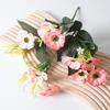 5 Bundles Artificial Flowers Realistic Fade Resistant Faux Silk Flower Bouquet for Vase Home Kitchen Table Decor Wedding Party Centerpiece