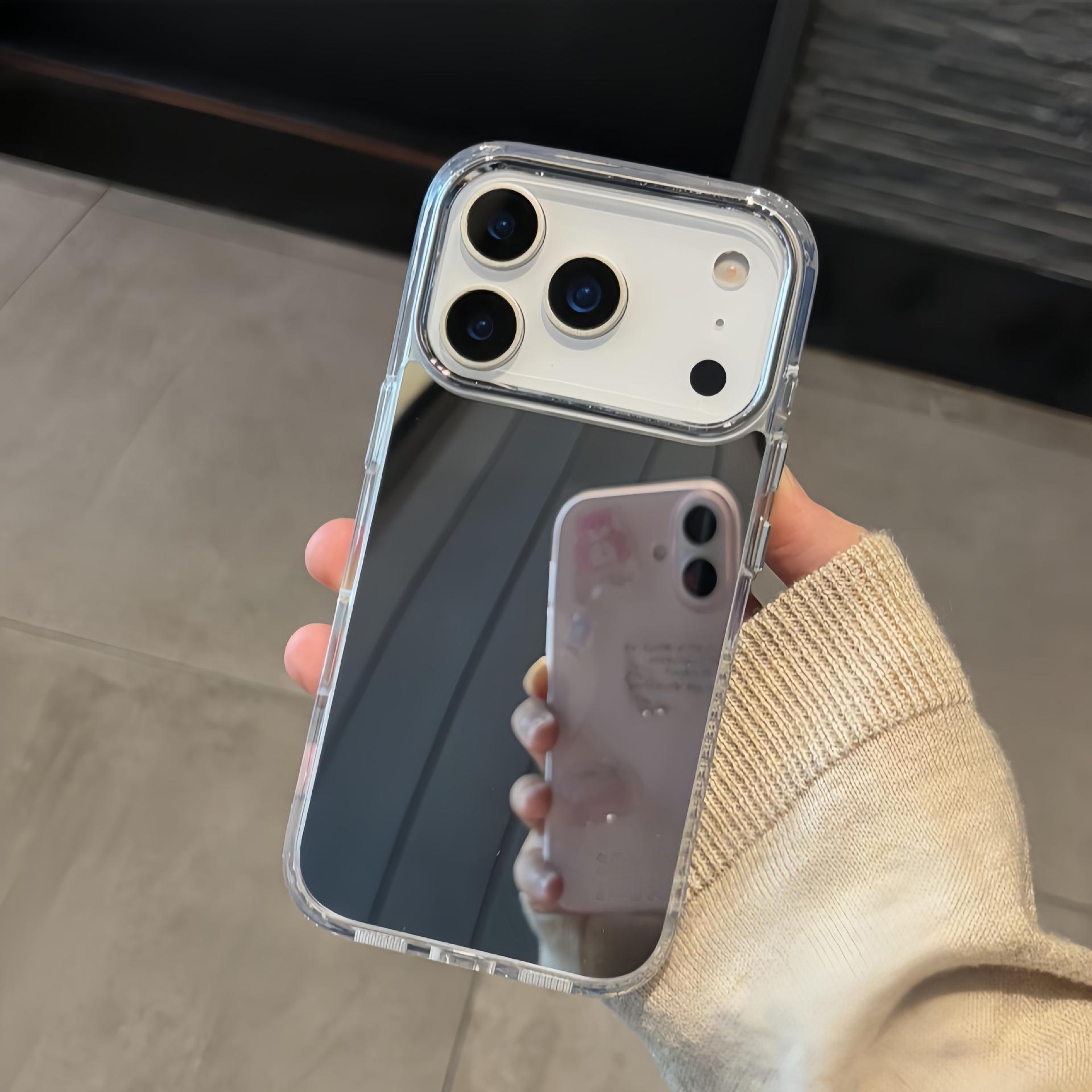 

Чехол для телефона-зеркальца для макияжа с росписью для iPhone 17 Pro и 17 Pro Max iPhone 13