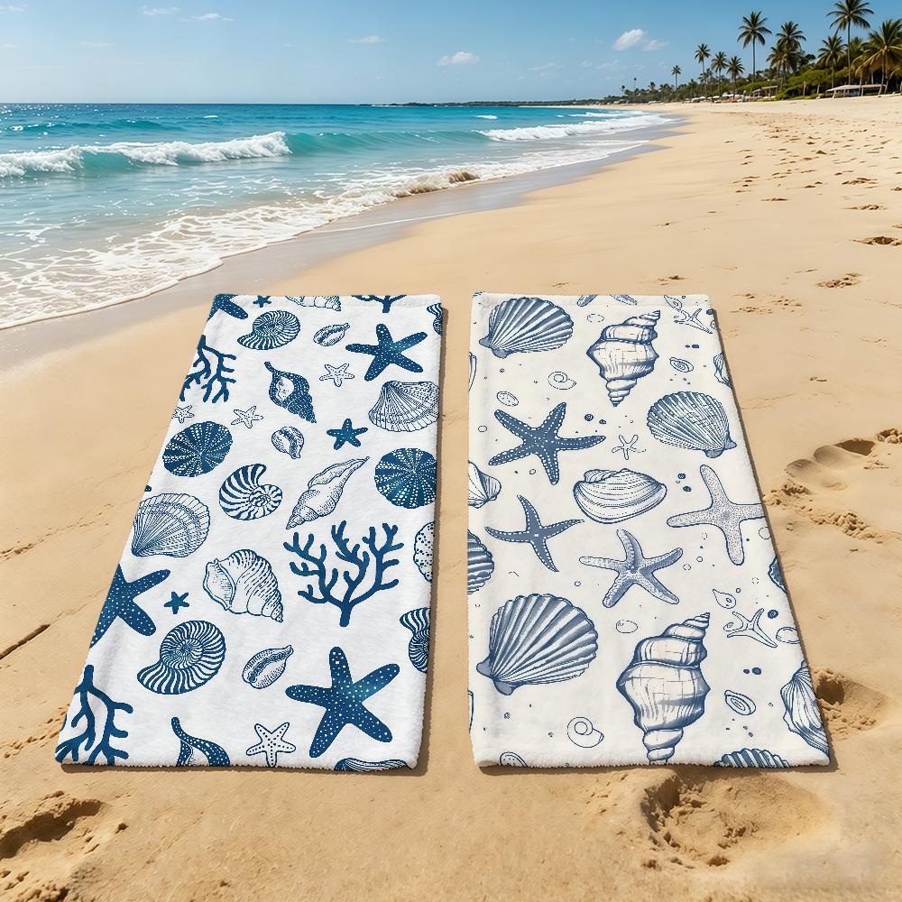 Fashion Towel For Outdoor Camping Beach Towel Super Ocean Absorbent Quick-Drying Summer Shells Towel