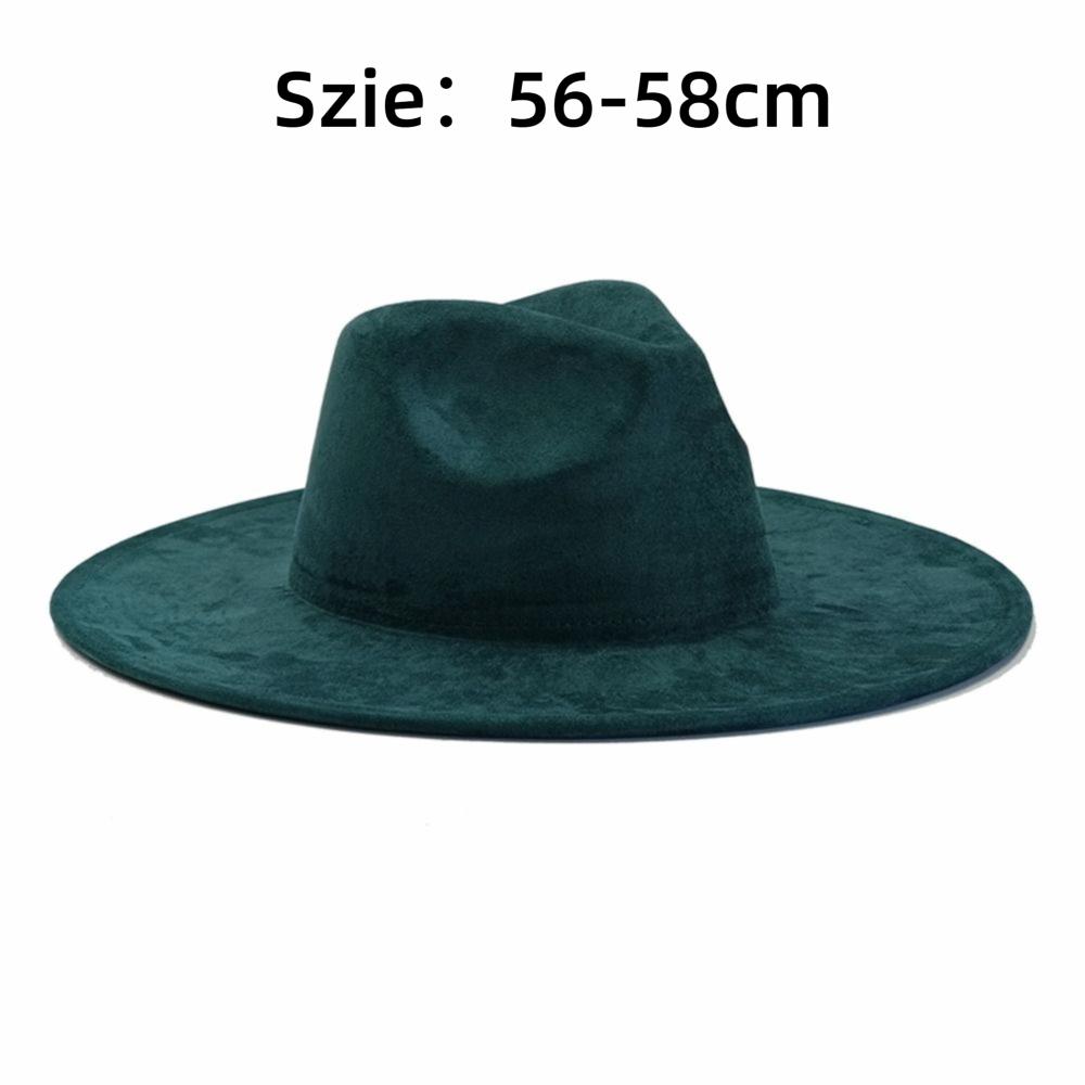 Artificial Suede Western Cowboy Hat Mujer Style Felt Jazz Hats New Roll Brim Cowgirl Cap Men Women