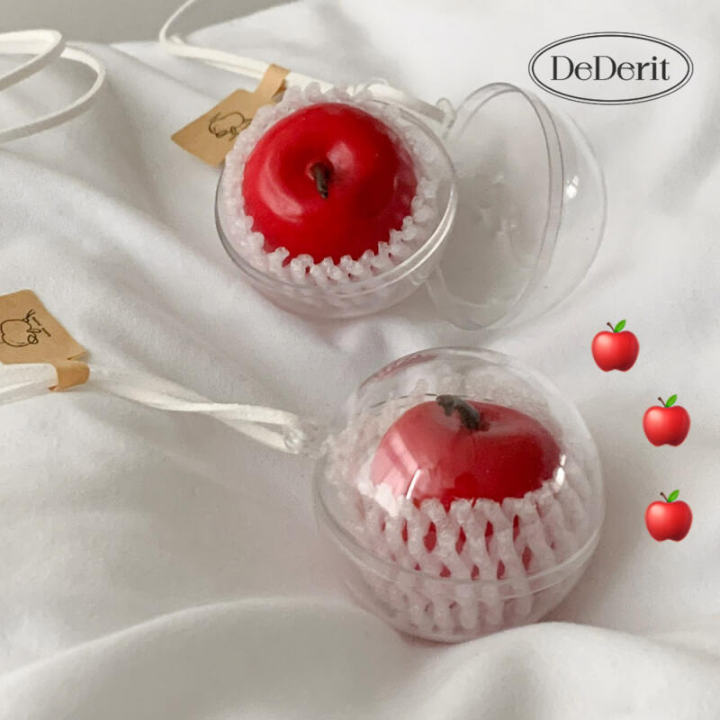 Cute red mini apple capsule keychain bag key ring Mini Apple Capsule Keychain