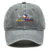 Heart-shaped Flag of Philippines Washed Cotton Snapback Baseball Caps Man's Cap Sporting Adjustable Baseball Hat