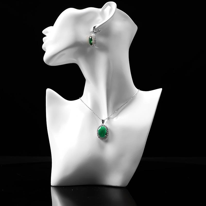 Schmuckset Halskette Ohrring Ring dreiteiliges Set hochwertiger Damenschmuck Mode Pulloverkette