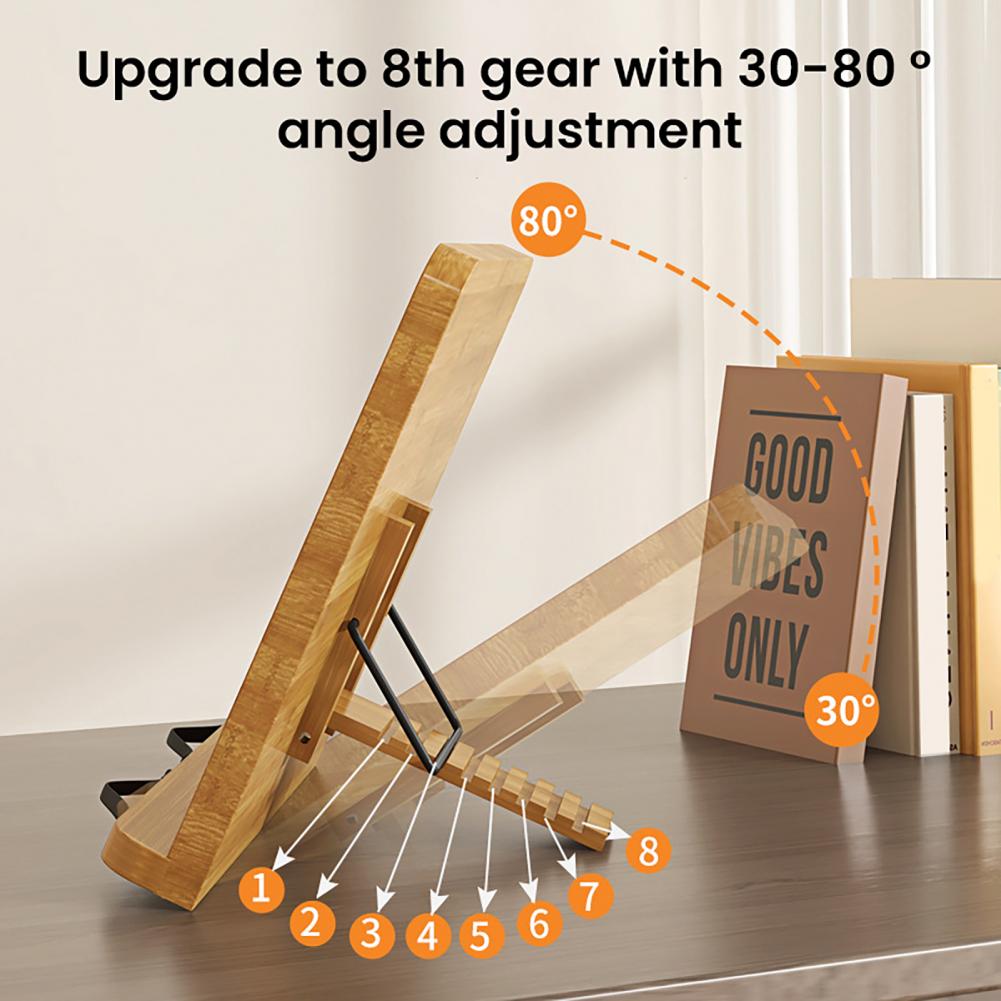 Multi Functional Computer Stand Reading Books And Calligraphy Stickers With Eight Adjustable Levels Recipe Tablet Stand