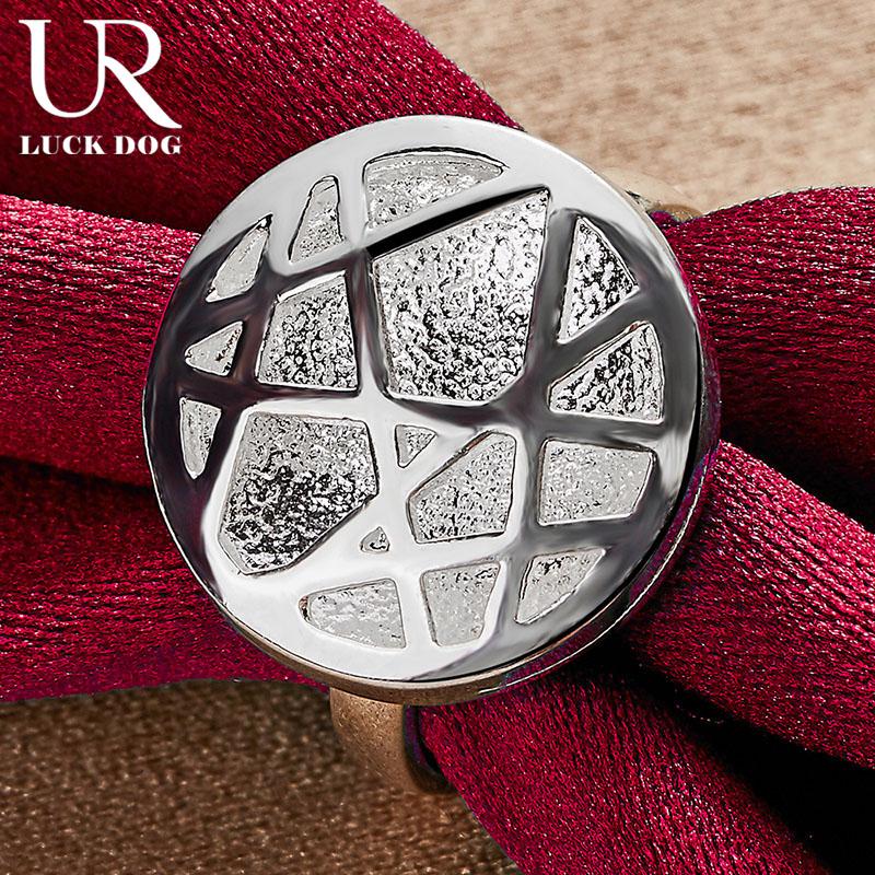 925 Sterling Silver Round Interwoven Ring Fashionable Wedding Jewelry