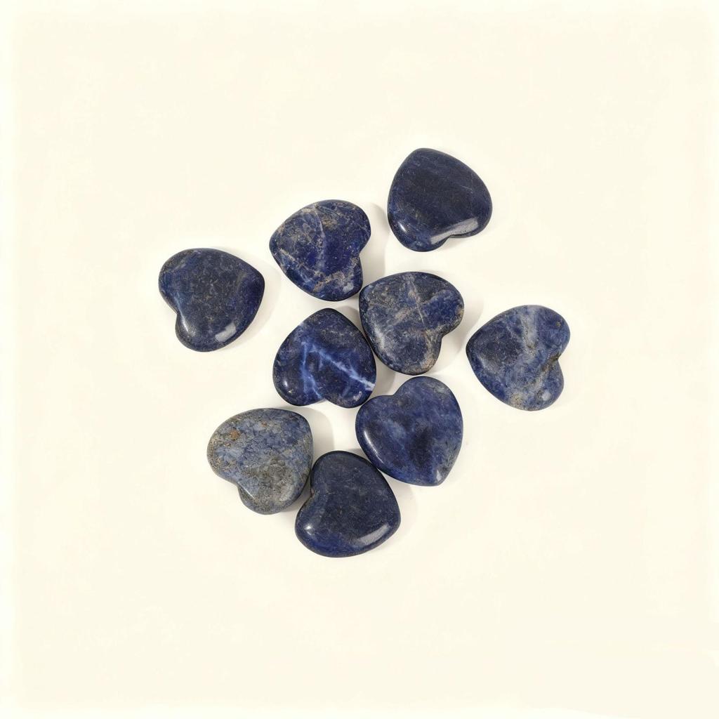 Natural Rose Quartz Heart-Shaped Crystal Gemstone - 2cm Polished Palm Stone