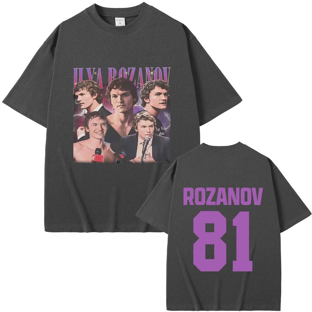 Heated Rivalry Ilya Rozanov Hollanov 81 Tshirt Men Women Casual Oversized Short Sleeve T Shirts Male Fashion Trend Streetwear