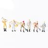 10/25pcs High Quality Mini Construction Worker Model Plastic Building People Figures Mixed Color Pose Miniature Home Decorations