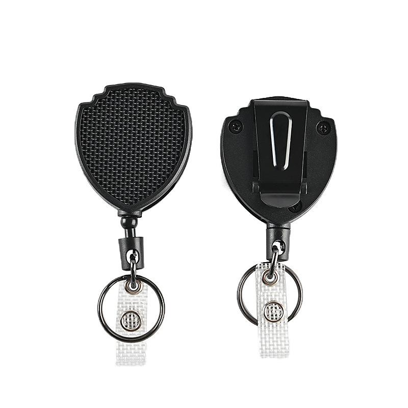 Honeycomb Steel Wire Retractable Keychain with Clip - Anti-theft, High Rebound, Easy Pull Rope