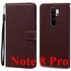 For Xiaomi Redmi Note 8 Pro Deksel Silikon Lær Lommebok Telefondeksel for Redmi Note 8 Deksel Redmi Note 8 Pro Flipdeksel Coque Fundas