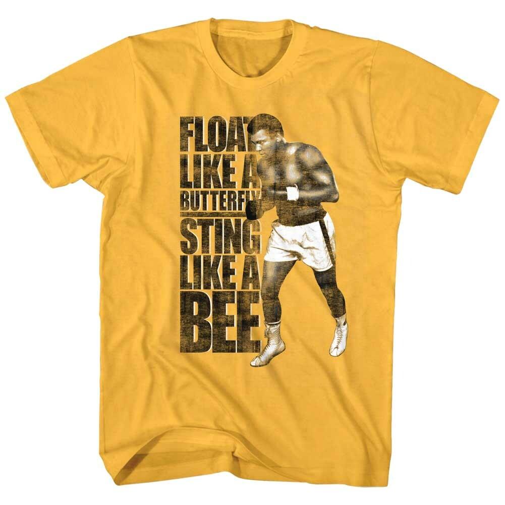Muhammad Ali Float Like A Butterfly Men T Shirt Fight Stance Sting Like A Bee S