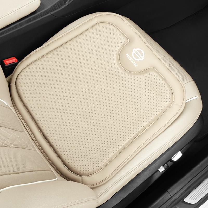 Leather Car Seat Comfort Ventilate Cushion Pad All-Season Auto Seat Cover For Nissan X-Trail Qashqai Kicks T32 Juke Tiida Altima