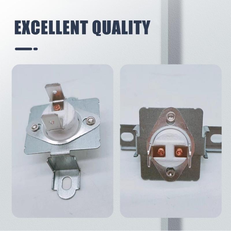 Set of 4 Dryer Thermostat Brackets Dryer Assembly Bracket Dryer Safety Fuse Perfect for Various Models Easy Installation