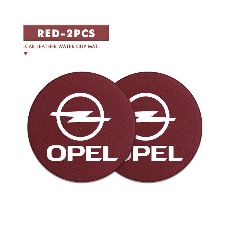 2pcs Car Water Cup Coaster Colorful Non Slip Pad Accessories For Opel Meriva Mokka Grandland Vectra Zafira Vivaro Antara