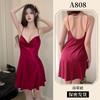 Pajamas Women's Hollow Satin Homewear Sex Underwear Hot Suspender Pajamas A Sexy Simulation Silk