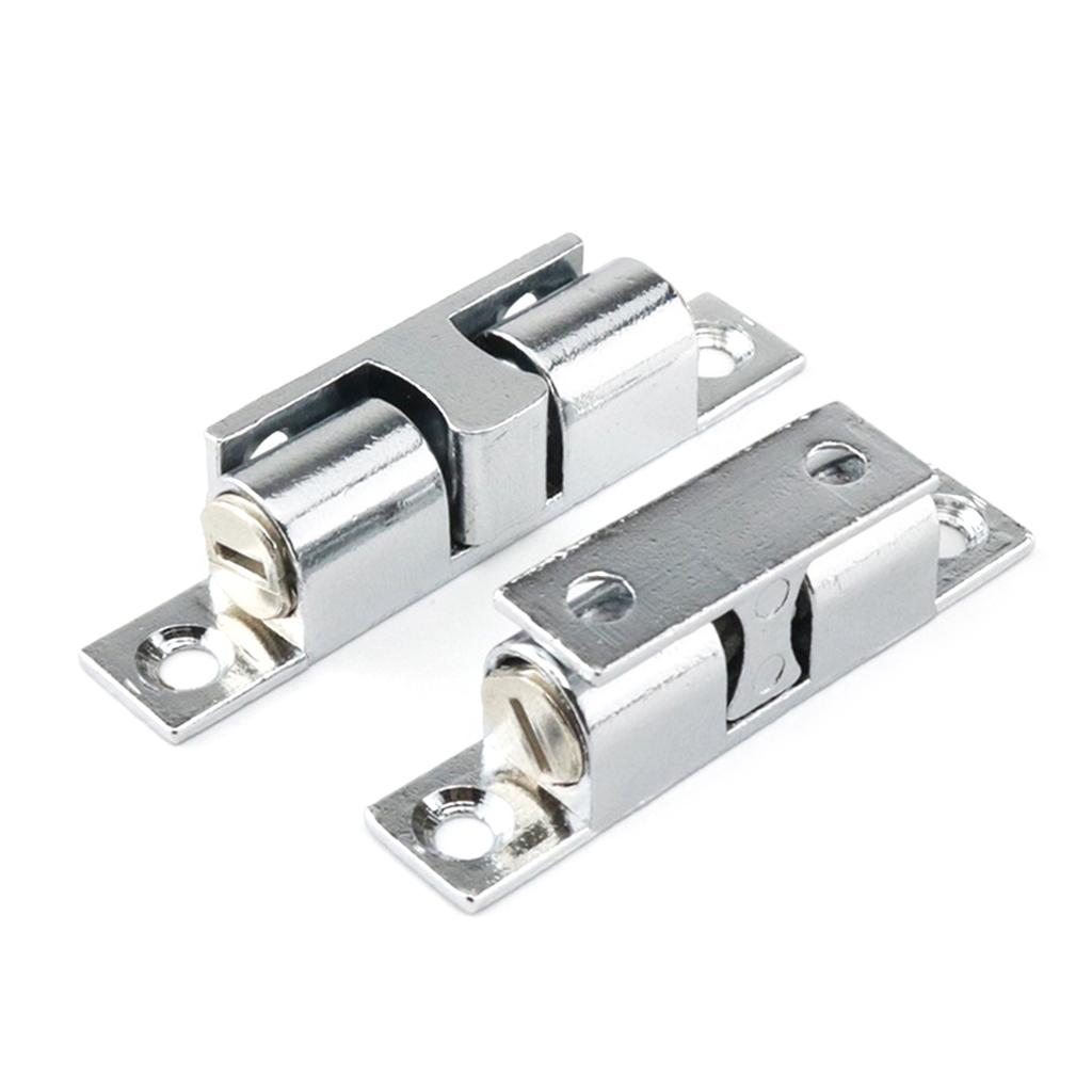 12Pcs Double Ball Tension Roller Catch Latch Cabinet Door Catch Zinc Alloy Closet Ball Tension Latch Easy to Install