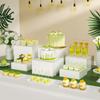 6Pcs Acrylic Buffet Riser Food Display Stands Stackable Table Dessert Cake Party Wedding Display Decorating Box 6 Different Size