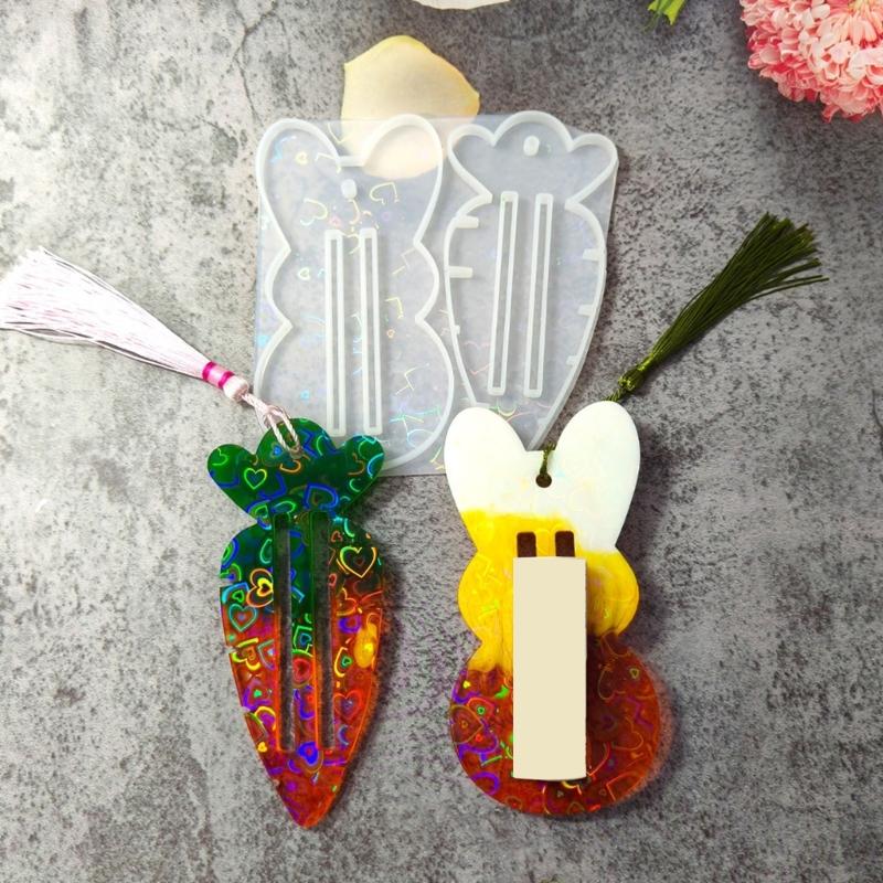 Rabbits Carrot Money Clip Epoxy Resin Mould Silicone Jewelry Making Tool For Craft