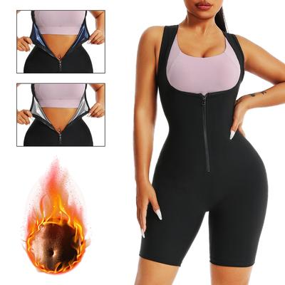 Tuta da donna, corsetto modellante per il corpo, sportivo, monopezzo, modellante