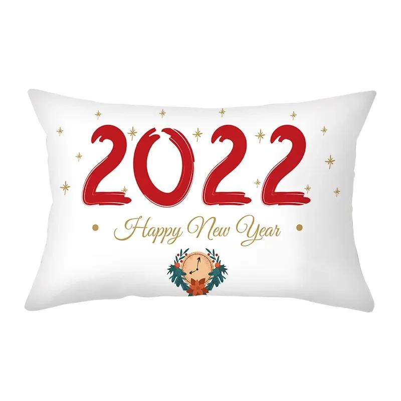 Christmas Cushion Cover Red Pillowcase Sofa Decoration Pillow Home Decor