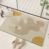 Silica Diatomite Bath Mat Absorbent Fast Drying Non Slip Floor Rug Bathroom Entrance Modern Minimalist