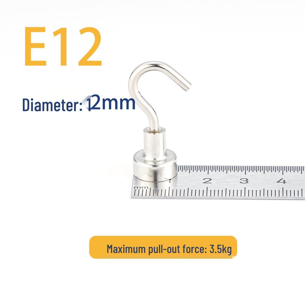 Neodymium Iron Boron Magnetic Hook: Strong, Hole-Free Round Storage Solution